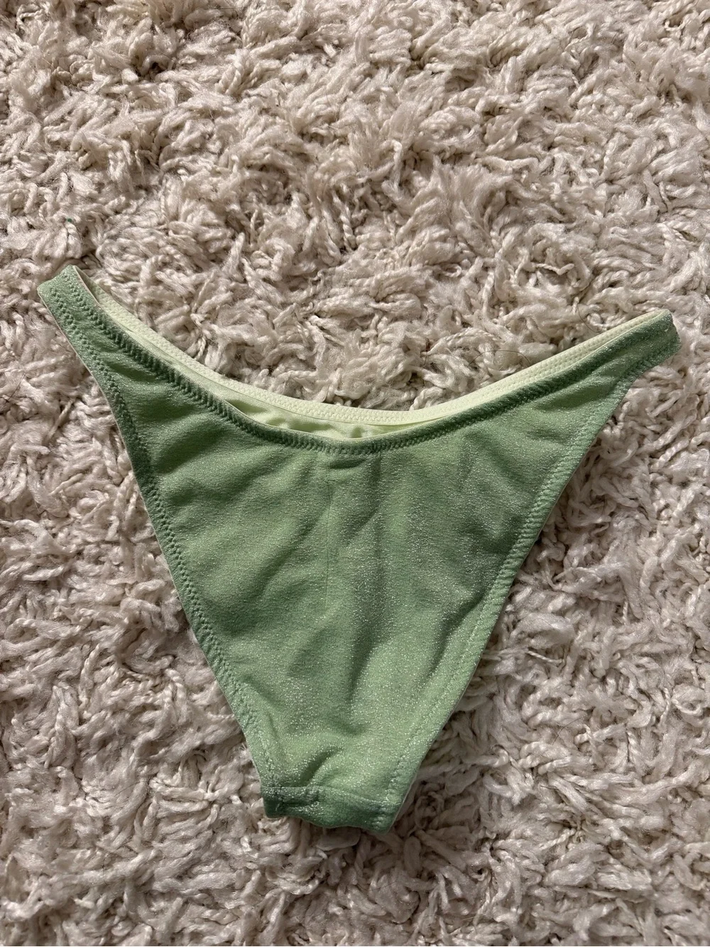 triangl swimwear Green Sparkle Bikini Set - size small